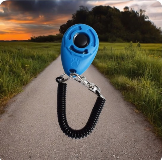 CanineChest dog training clicker, an effective and easy-to-use tool for reinforcing positive behaviors during dog training.