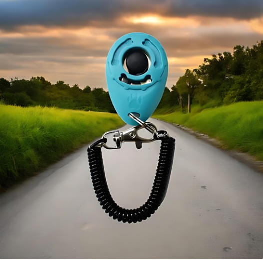 CanineChest dog training clicker, an effective and easy-to-use tool for reinforcing positive behaviors during dog training.