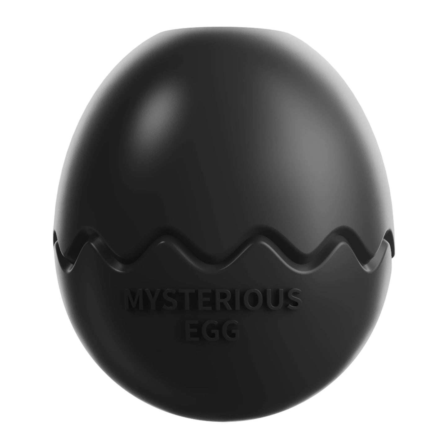 CanineChest Mysterious Egg slow feed toy in black, a durable and engaging feeding toy for dogs that helps reduce eating speed.