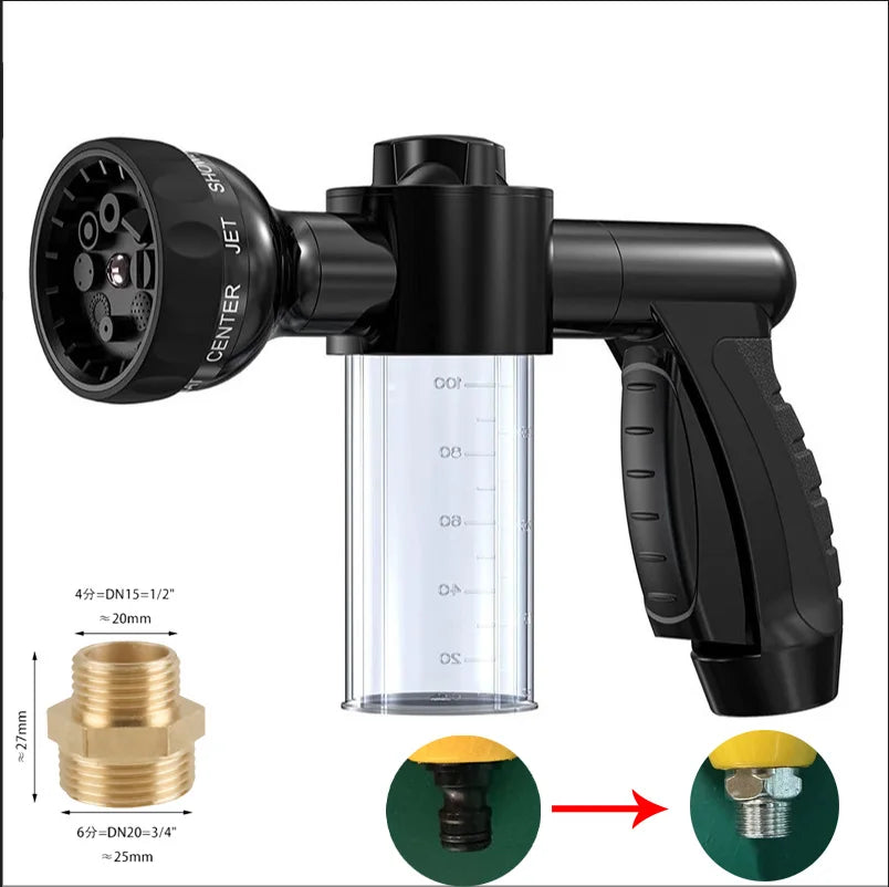 CanineChest 3-Mode Shower Gun, an adjustable pet bathing tool with multiple water settings for gentle and efficient cleaning.