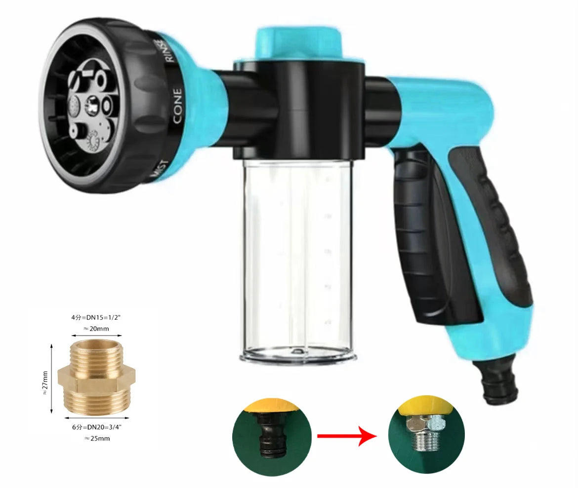 CanineChest 3-Mode Shower Gun, an adjustable pet bathing tool with multiple water settings for gentle and efficient cleaning.