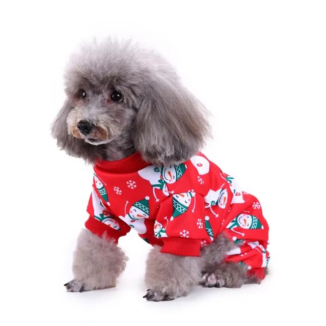 CanineChest Christmas pajamas for dogs, Volume 2, festive and comfortable for holiday wear.