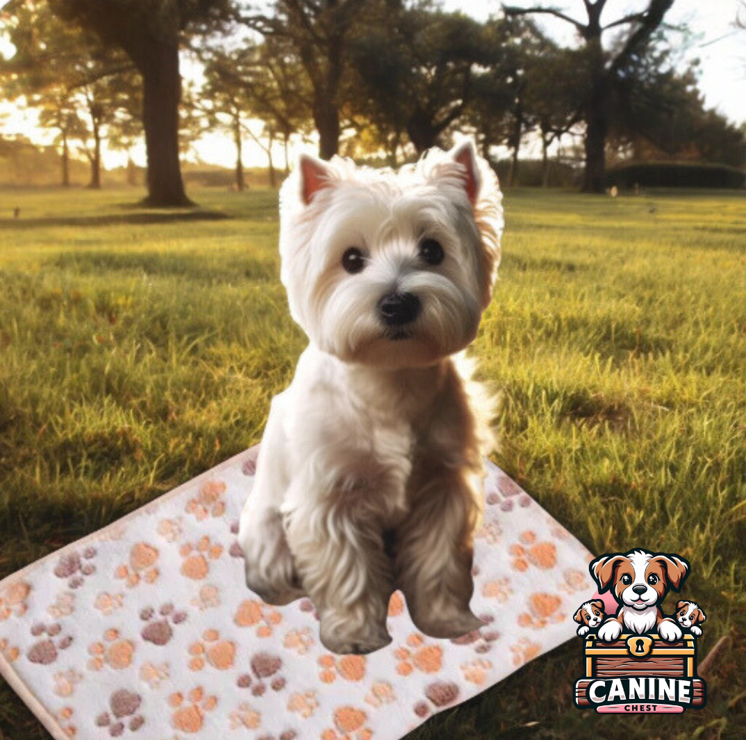 CanineChest medium fleece pet bed mat for dogs, providing a cozy, soft layer for large pets, suitable for beds, floors, and travel use.