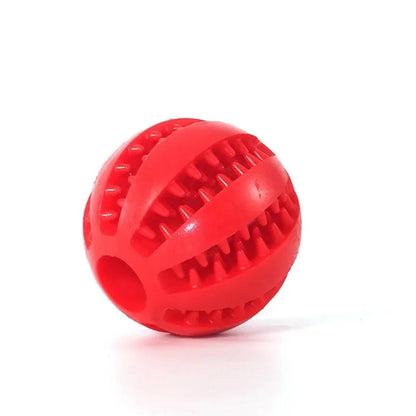 CanineChest red tooth cleaning chew toy, a durable dog toy that promotes healthy teeth and gums.