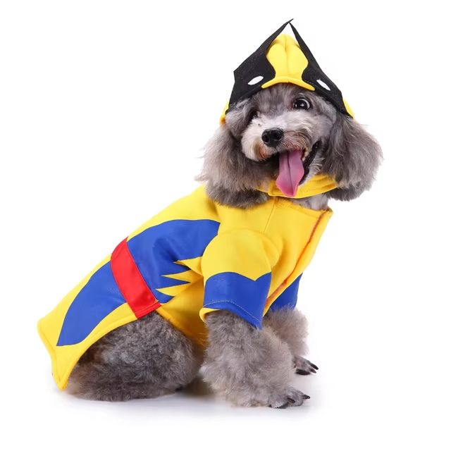 CanineChest Wolverine dog costume, Marvel-inspired outfit perfect for Halloween and superhero fans.